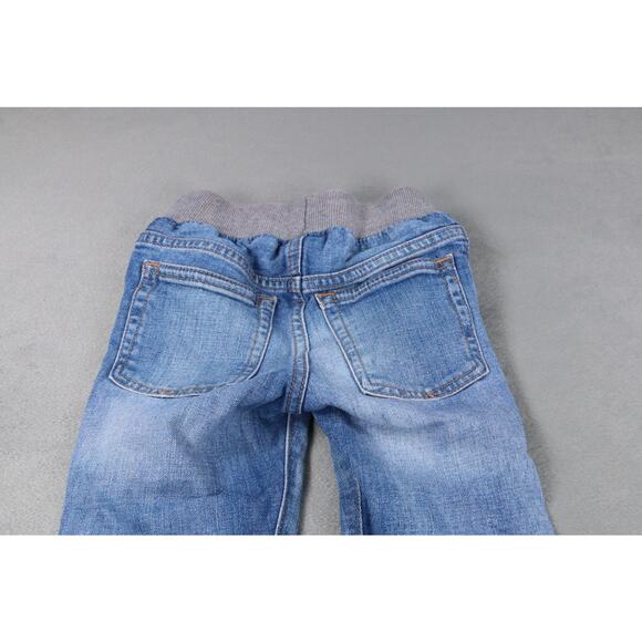 GAP Denim Toddler Jeans 4 Years Slim Fit Pull-On Knit Waist Blue Boys Girls - Picture 8 of 10